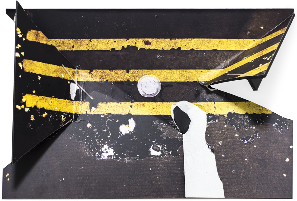 guillermo gudino contemporary art performance broken photography destruction cuts rips abstract abstract