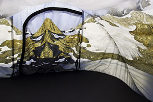 guillermo gudino contemporary art landscape photography pop-up tent design escape patagonia anywhere
