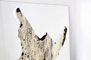 guillermo gudino art islas contemporary landscape abstract photography cut-out mirror hand-torn shapes forms selection
